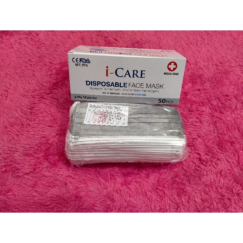 masker medis abu abu