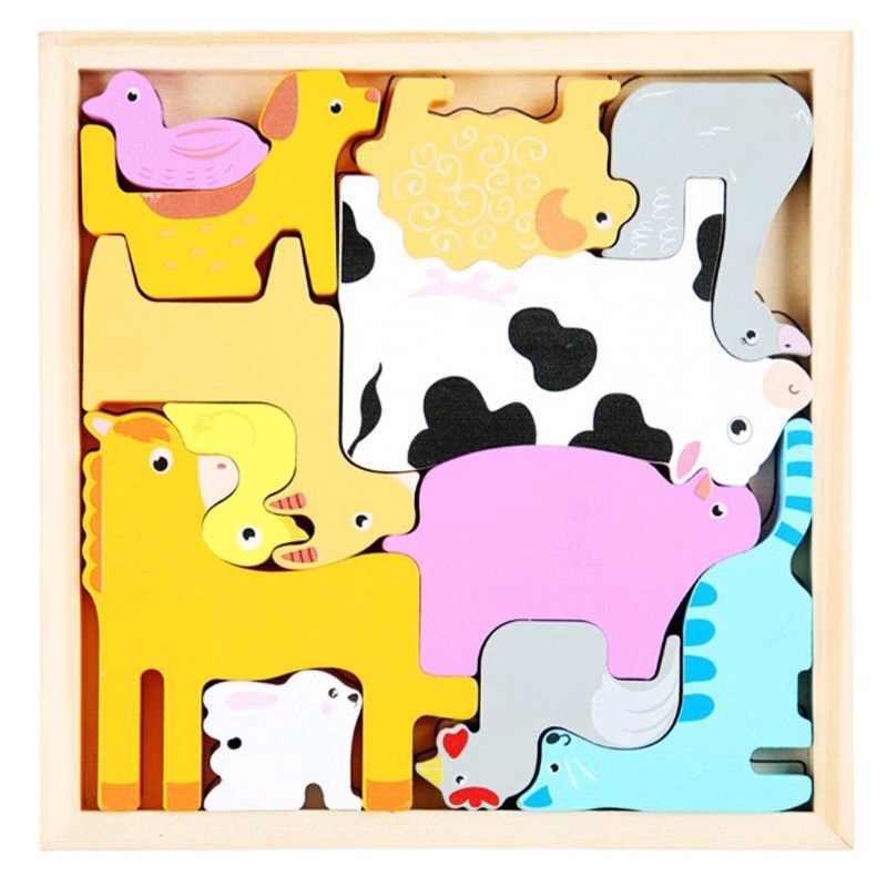 Puzzle Kayu 3D Anak