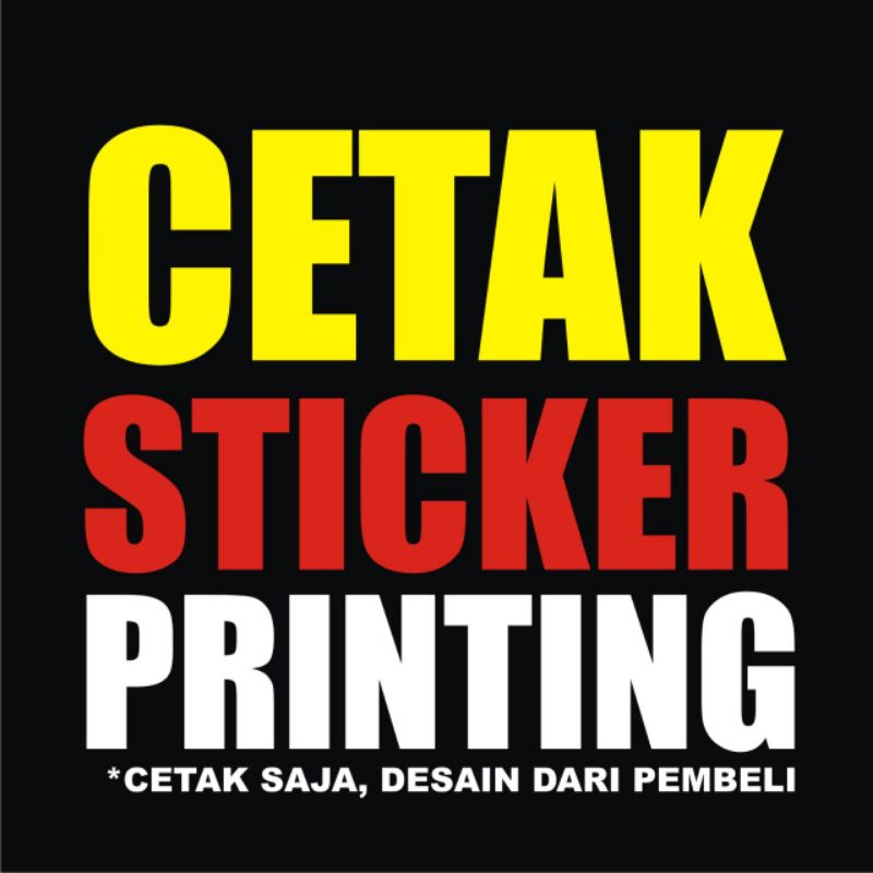Cetak Sticker Printing