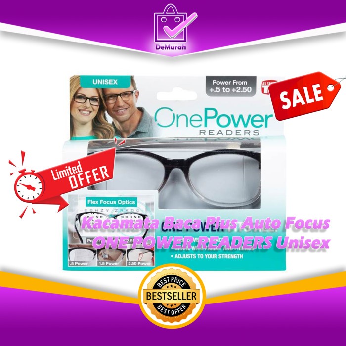 ✨COD✨ Jual Kacamata Baca Auto Focus One Power Readers