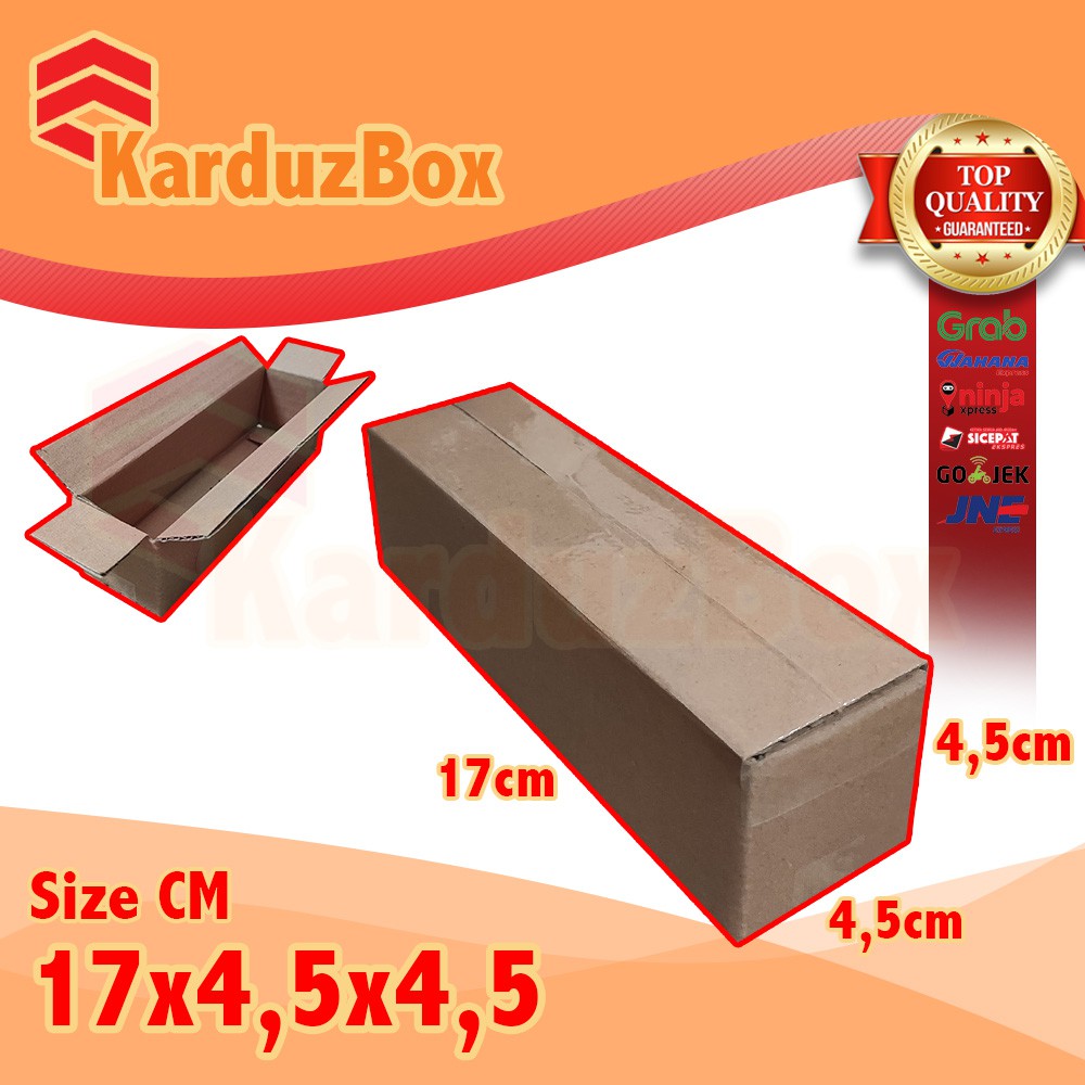 17x4,5x4,5 kardus box packaging POLOS BARU