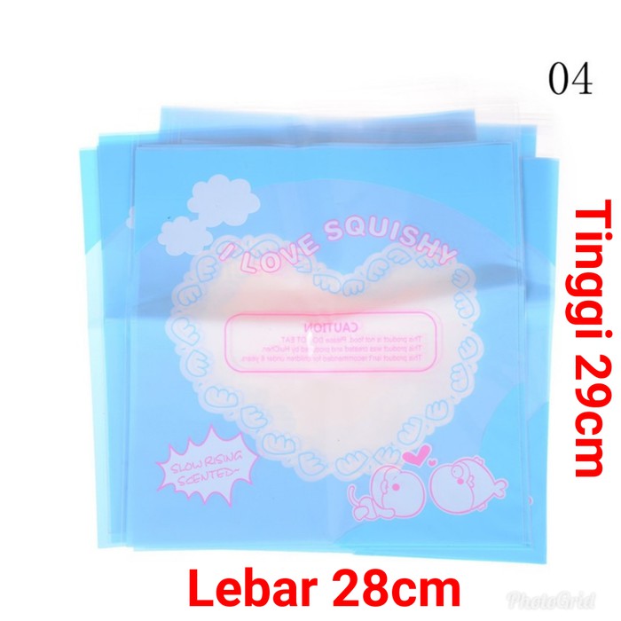 ei177 Plastik packaging squishy jumbo 28x29cm