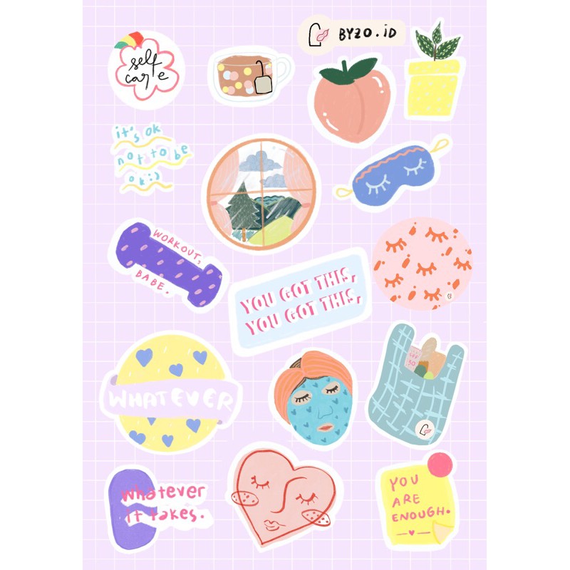 Sef Care Sticker Pack