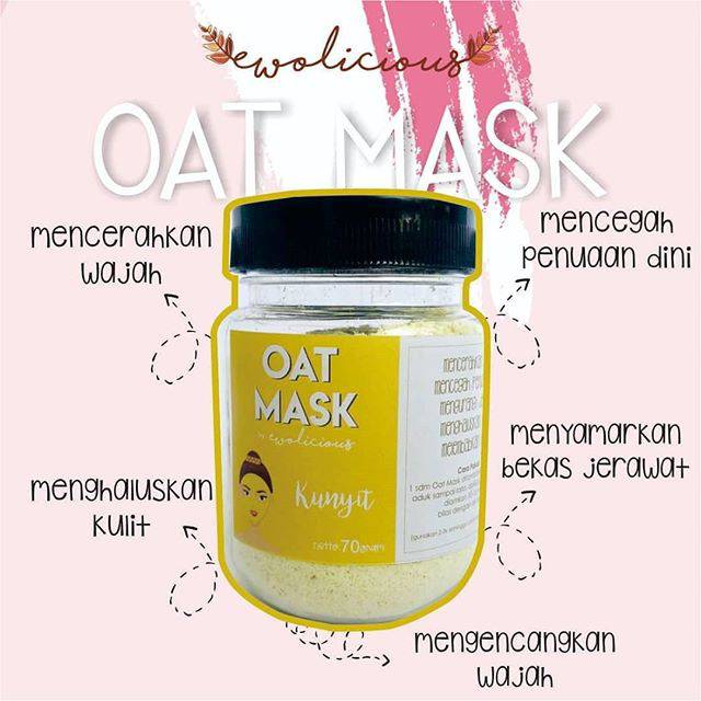 OAT MASK KUNYIT 100% ORIGINAL