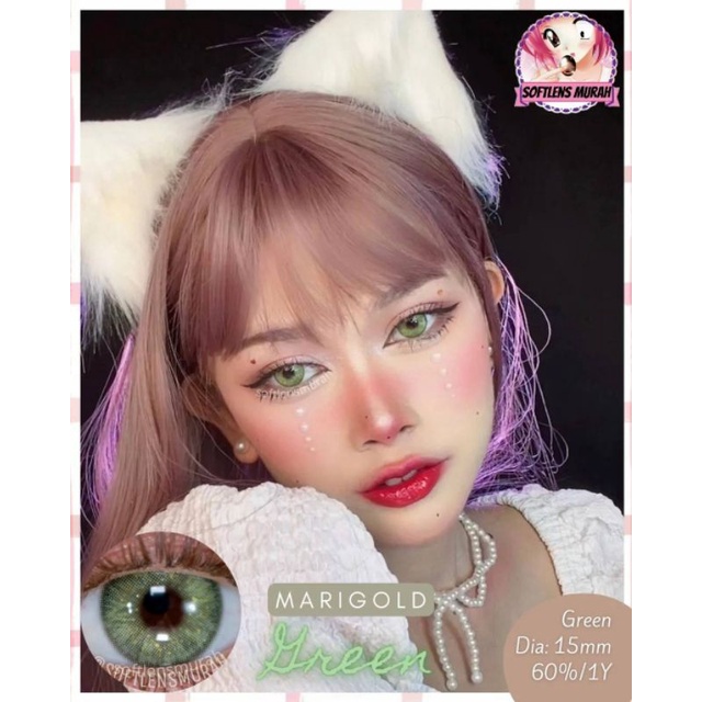 Marigold green softlens