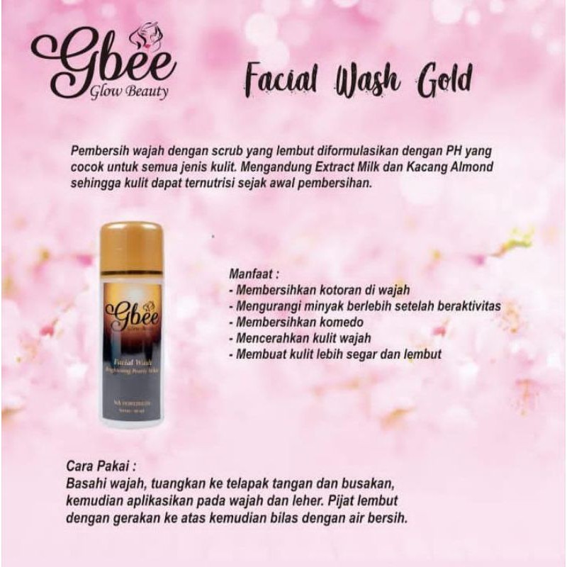 Facial wash gold