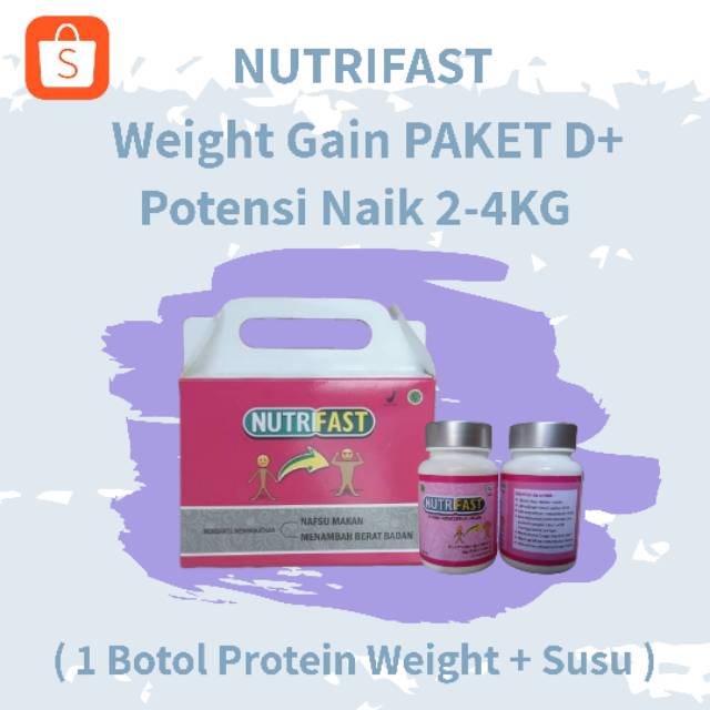 <COD> NUTRIFAST PENGGEMUK BADAN - D+