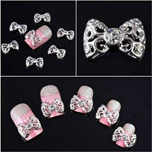 Bow series nail accessories 50pcs