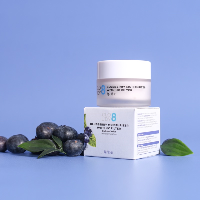Cloudy8 Blueberry Moisturizer With UV Filter