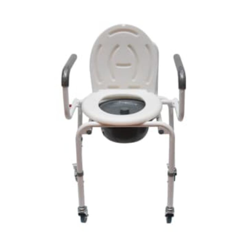 Commode Kursi Drop Down Squad & Go Silver
