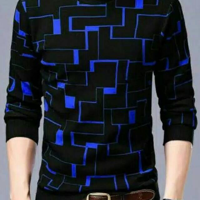 sweater pria virenza biru