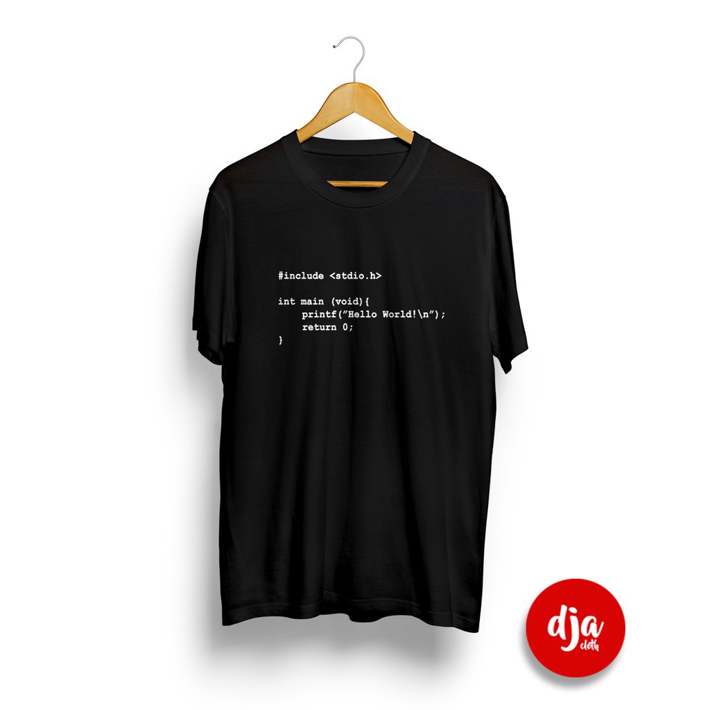 Kaos Baju CODE PROGRAMMER  WORLD CODING C++ NOTEPAD++ TEKNIK INFORMATIKA-JOCOOLCLOTH
