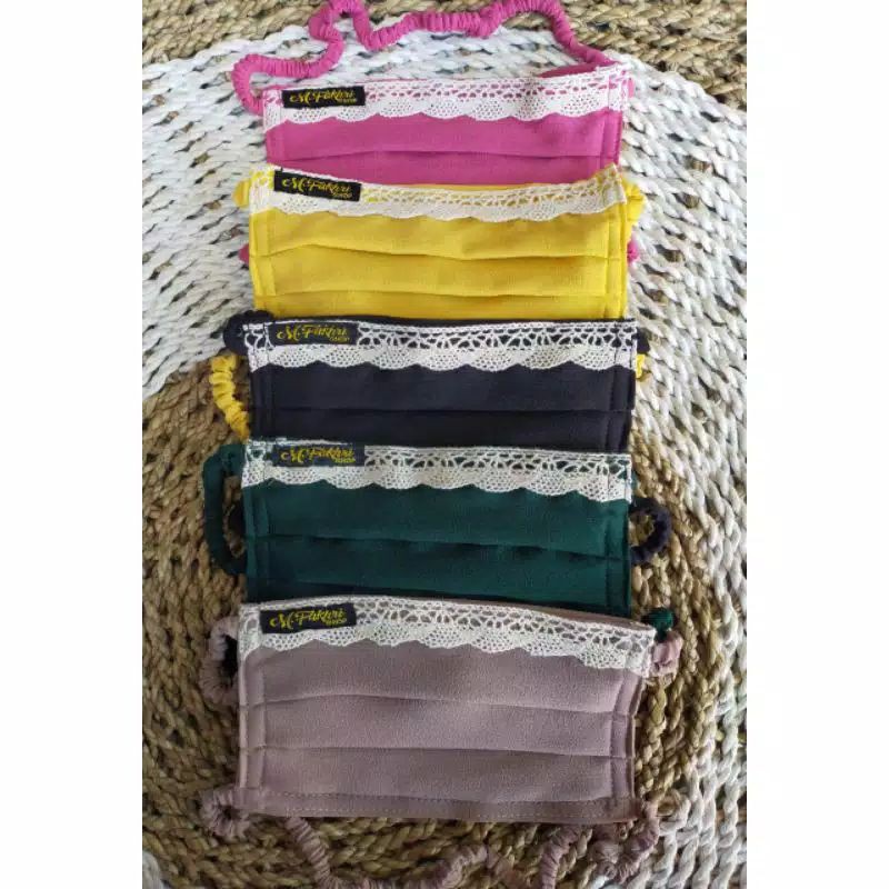 masker renda hijab