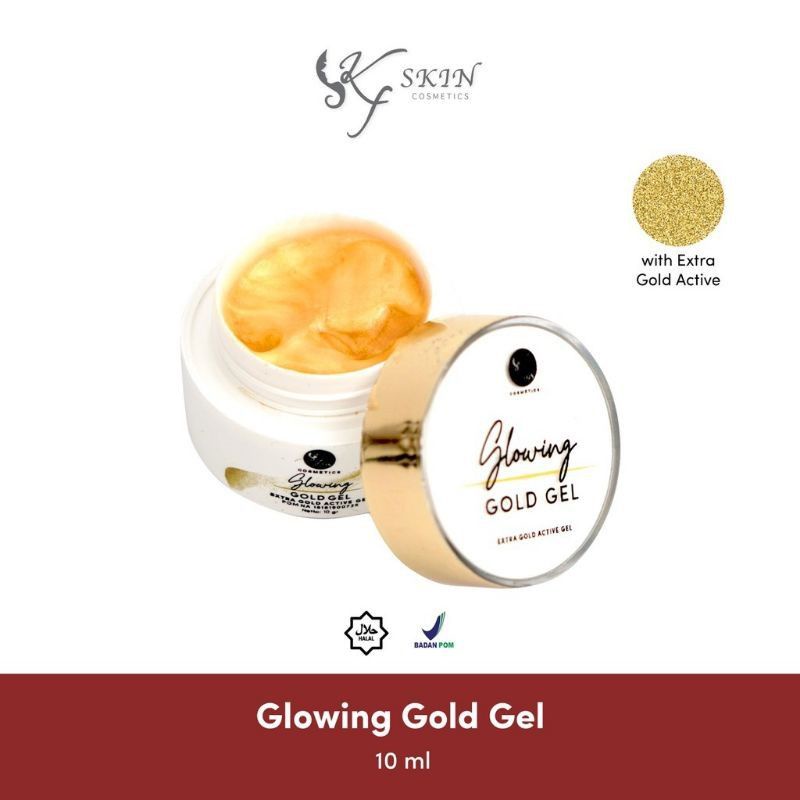 Glowing gold gel