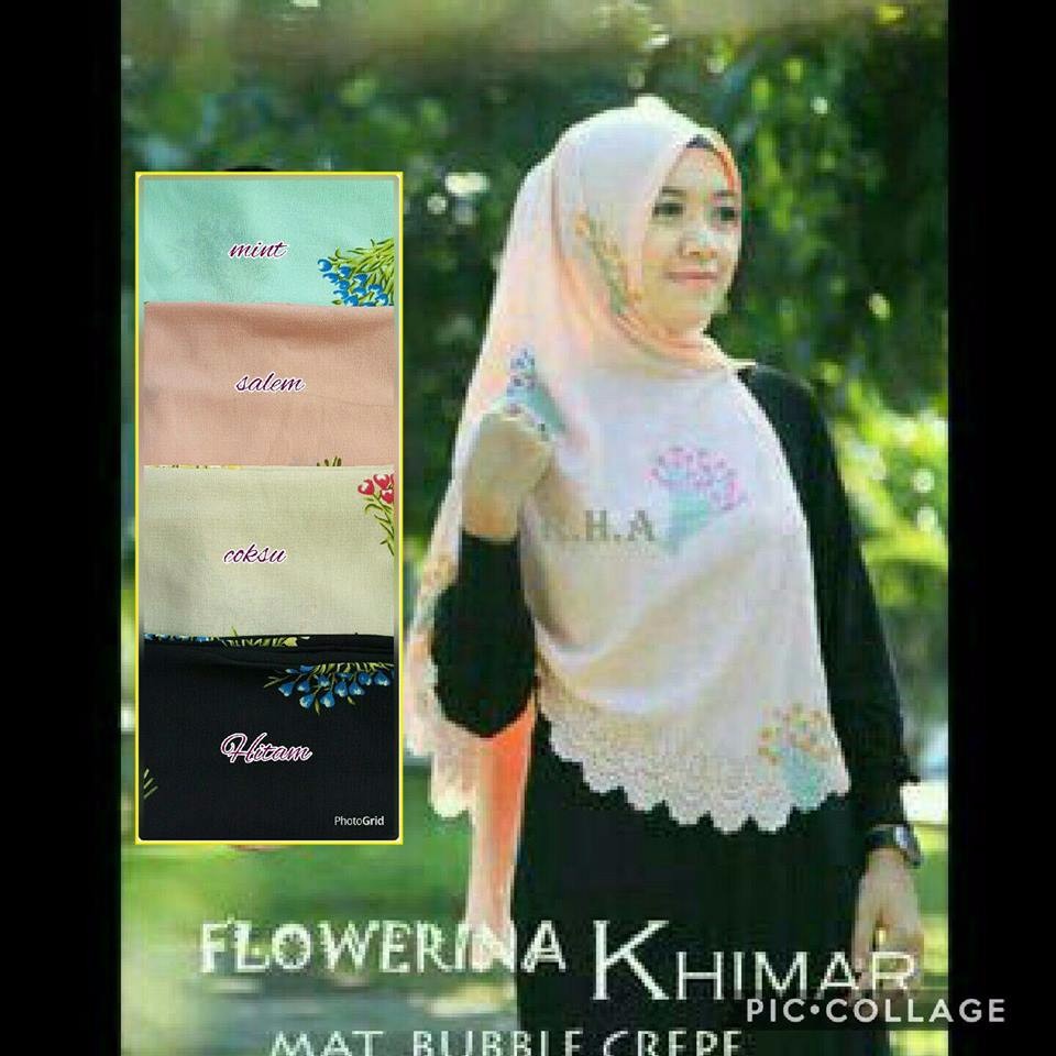 Flowerina Khimar Laser