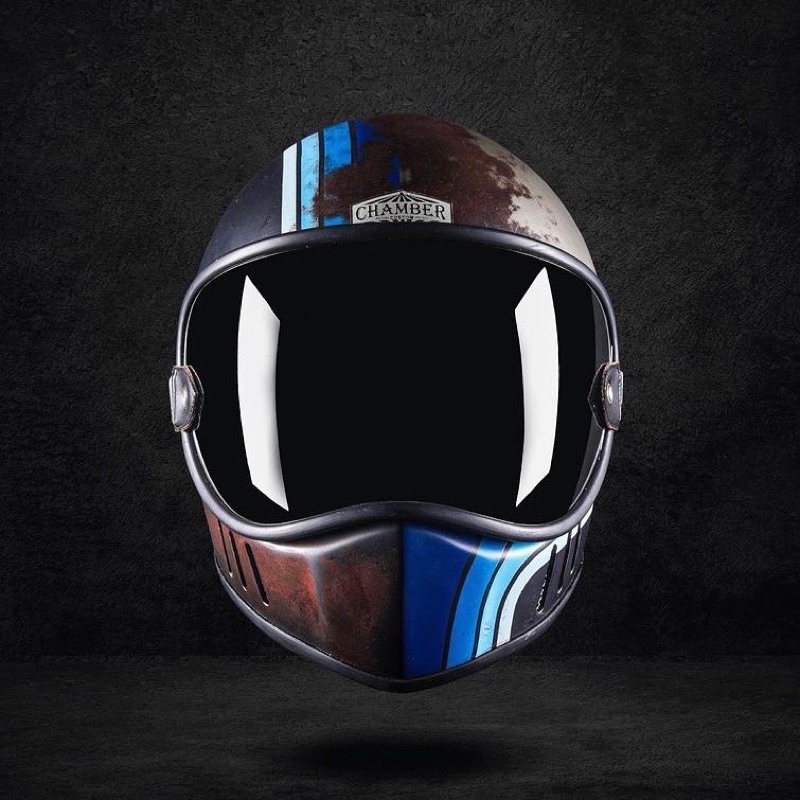 HELM CUSTOM GALAXY RUSTIC BLUE LINES