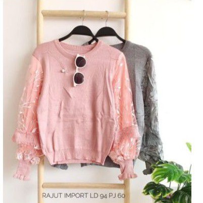 Blus top rajut import