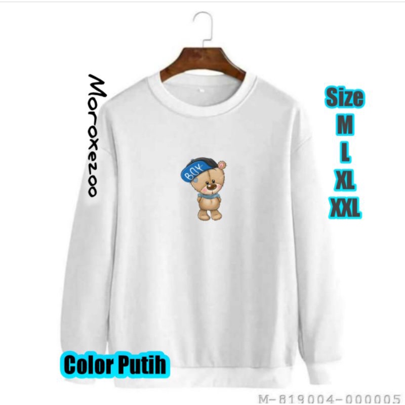 Sweater/priawanitakrewneckputih