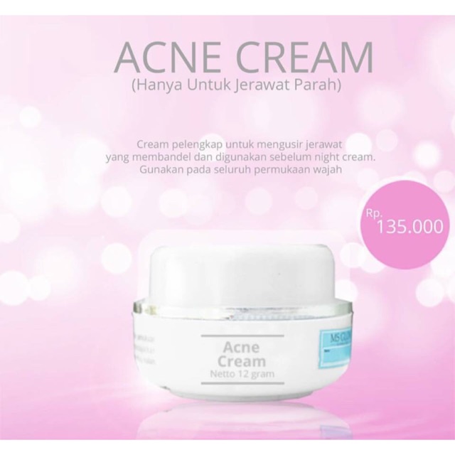 Acne cream