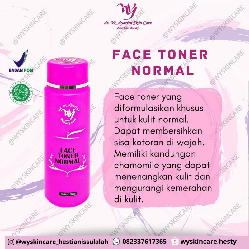 Face toner normal wyskincare