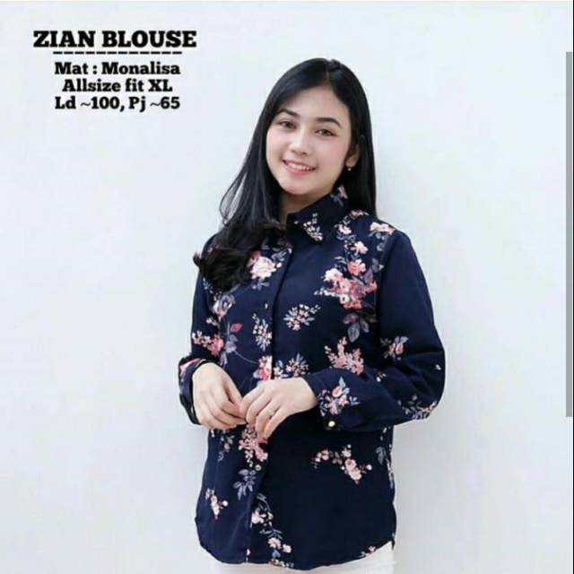 Zian blouse /leaf blousr