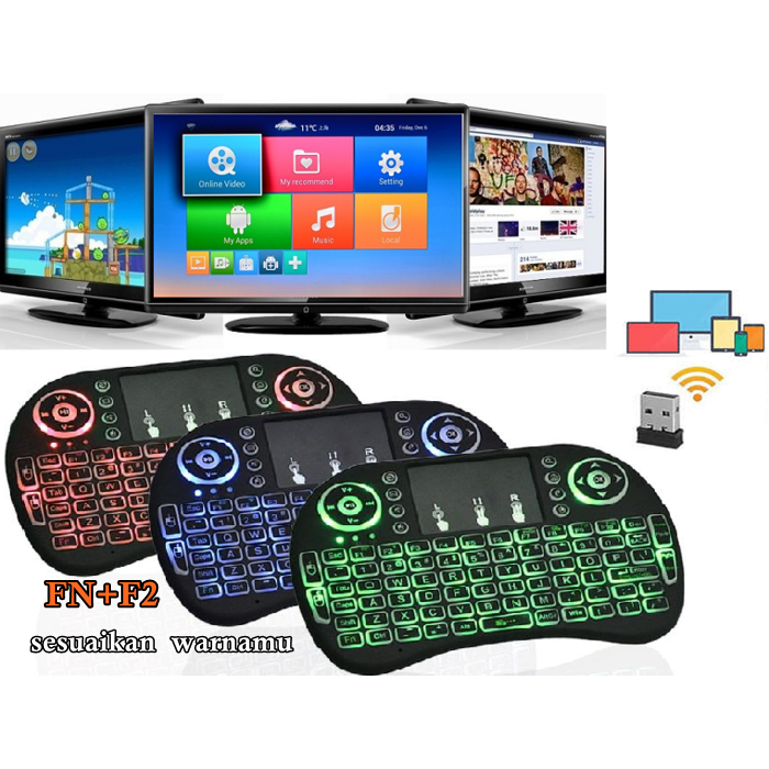 Keyboard Mouse Mini Wireless Backlight Touchpad / Backlite