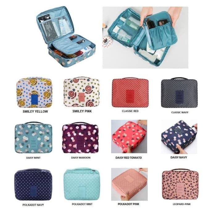 TT1104 pattern multi function pouch tas kosmetik utk travel