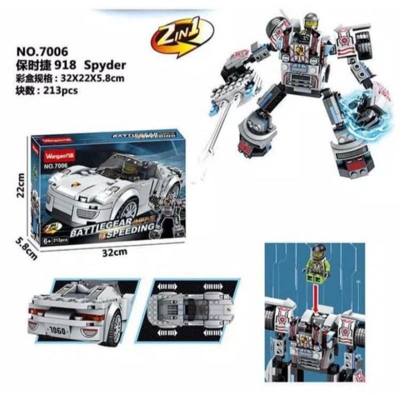 Brick Wangao 7006 Battlegear Speeding