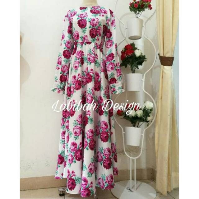 Gamis satin silk