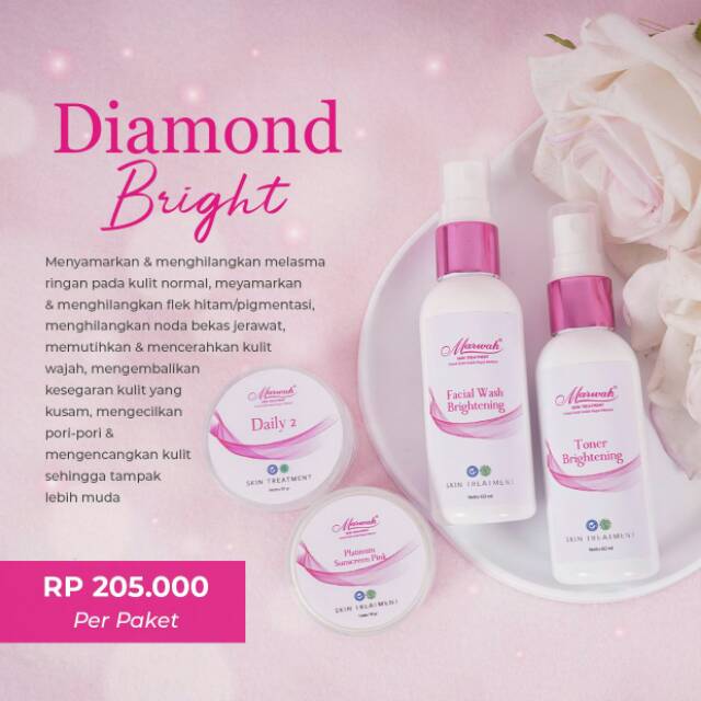 ( BISA COD ) Diamond Bright skin treatment kulit normal