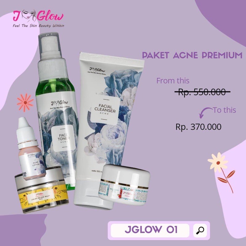 JGLOW PAKET ACNE PREMIUM