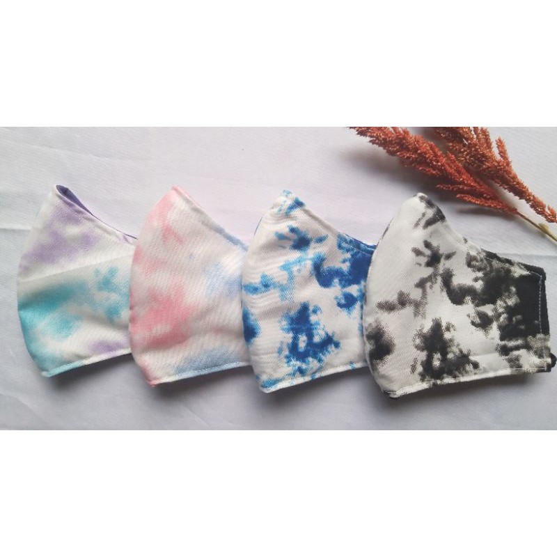 masker tiedye 3 lapis