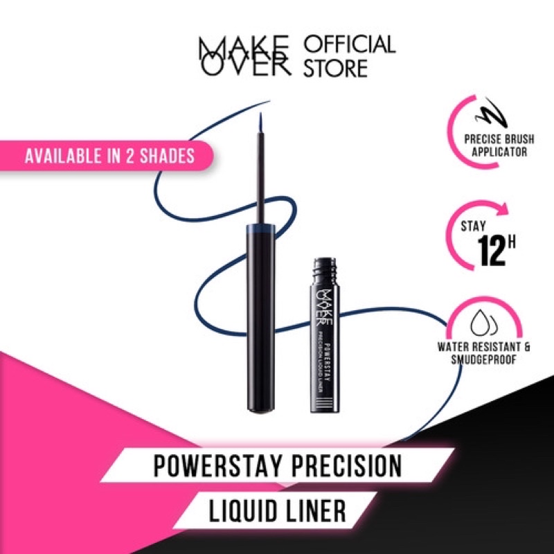 MAKE OVER Precision Liquid Liner Jet Black - Eyeliner