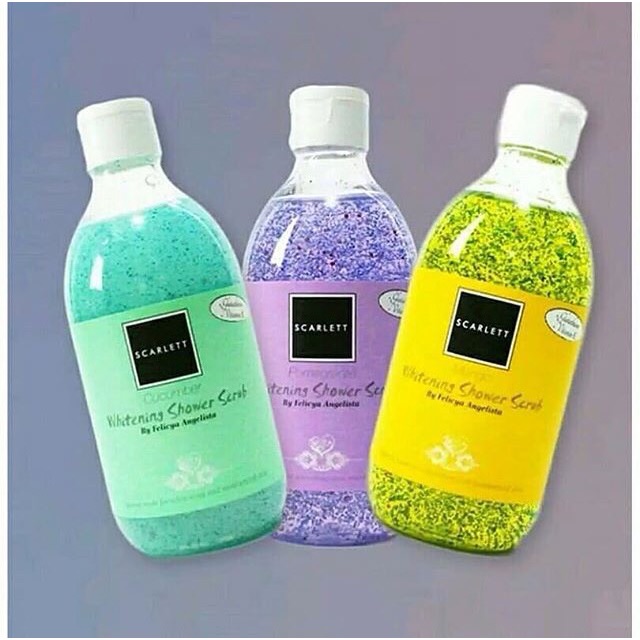 Scarlett whitening shower scrub