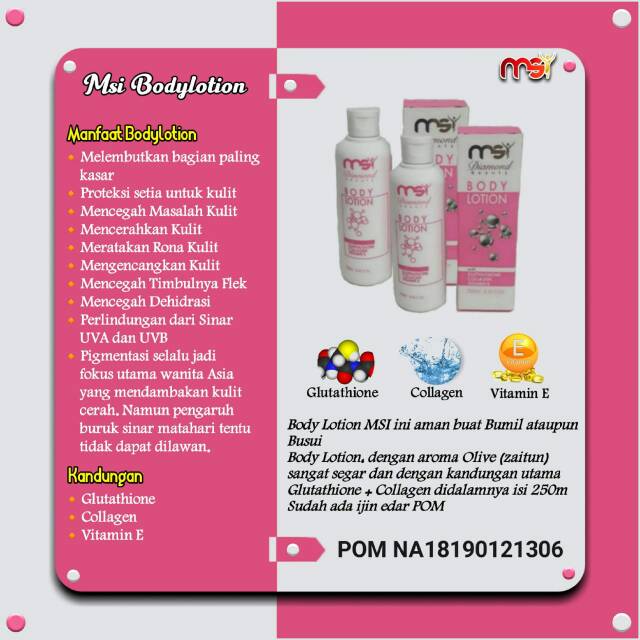 MSI Body lotion