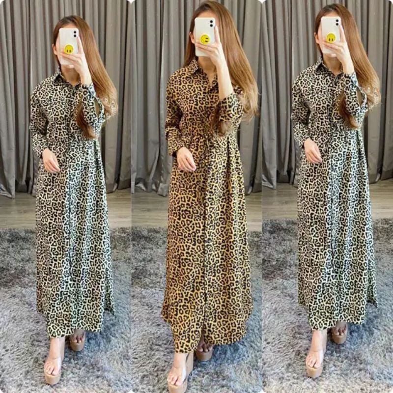 gamis leopard/gamis motif macan