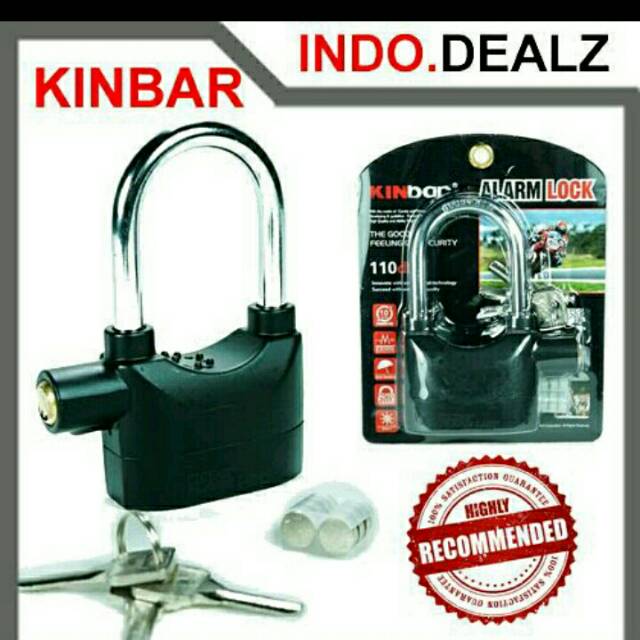 Kinbar Gembok Alarm Lock