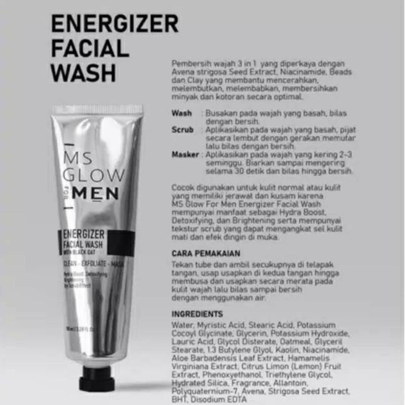 MS GLOW MEN ORI,Paket Basic isi 3