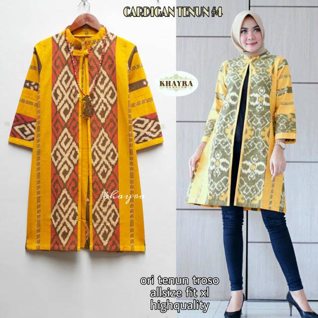 Cardigan Tenun