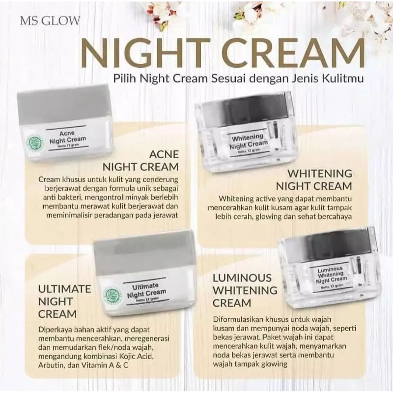NIGHT CREAM MS Glow