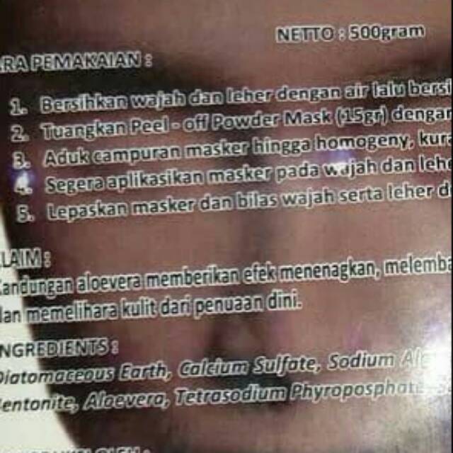 Masker peel off