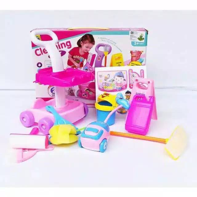 Mainan Cleaning Car Set 666-86
