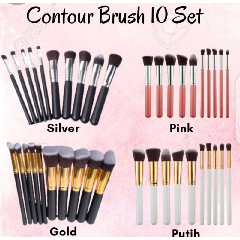 Kuas Set makeup | BRUSH SET MAKEUP BRUSH | 10PC