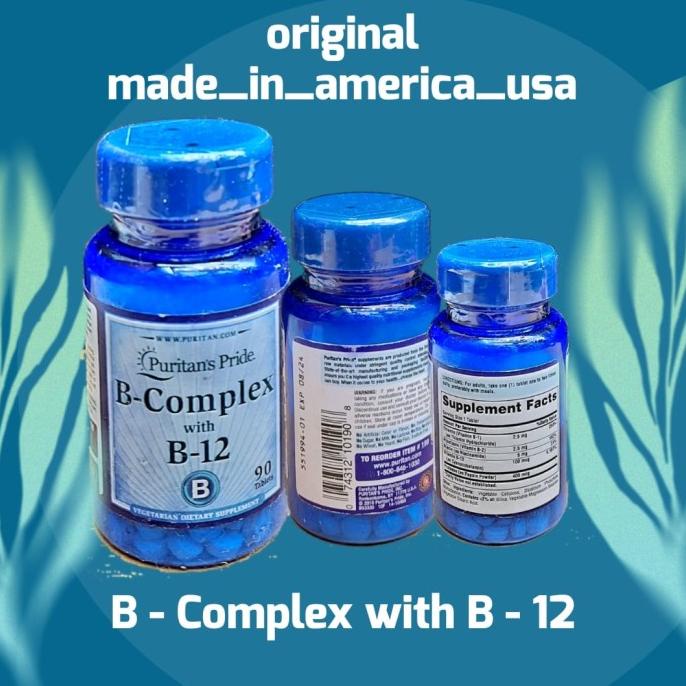 Puritans Pride B Complex with B12 90 Tab