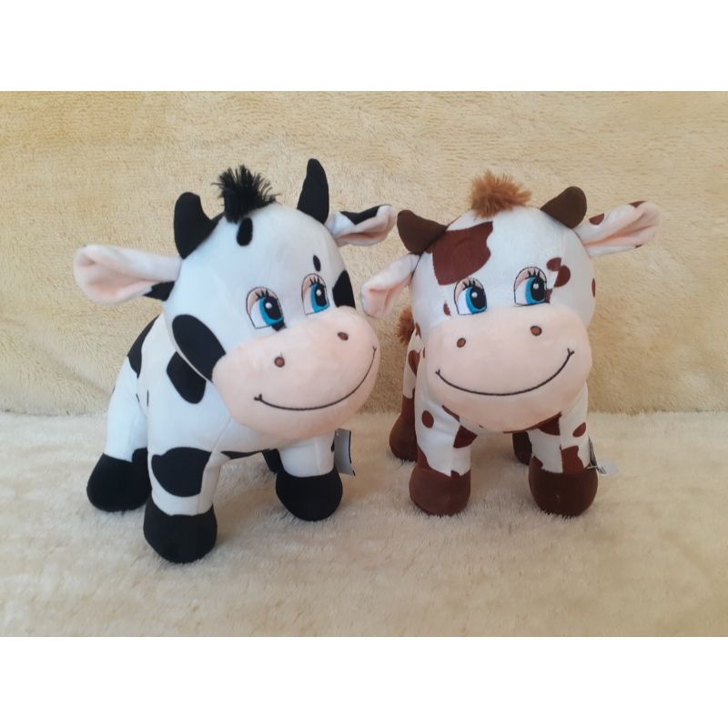 boneka sapi lucu ada lonceng IMPORT