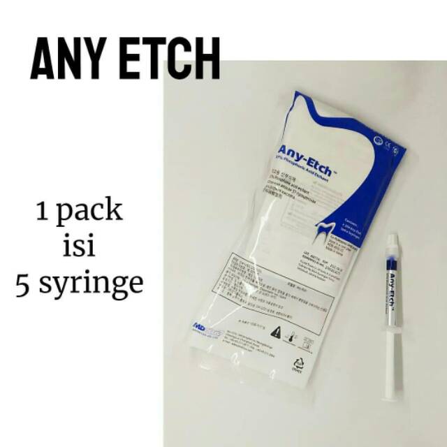 5pcs Dental Etsa anyetch / Etcha / Etching Gel Any Etch