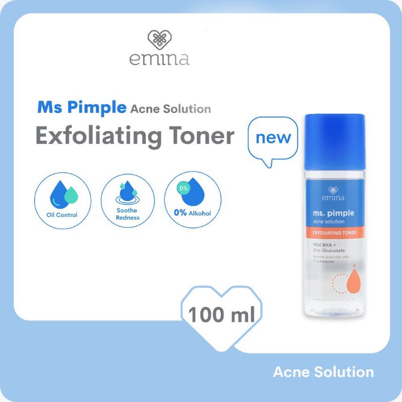 EMINA MS.PIMPLE EXFOLIATING TONER