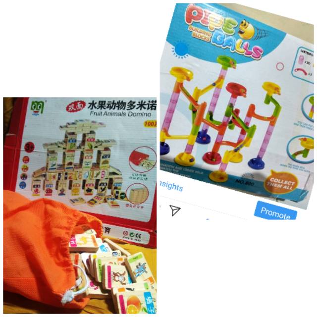 Paket mainan kayu