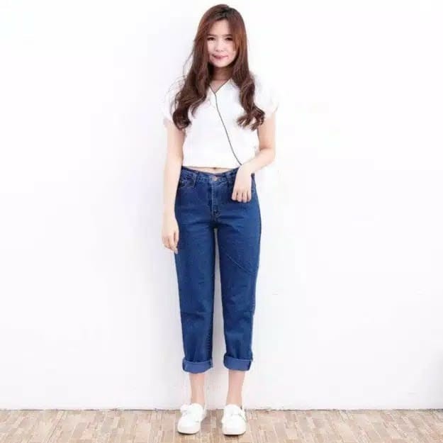 celana jeans boyfriend