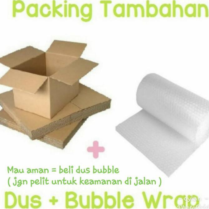 Packing Tambahan Dus + Bubble Wrap